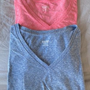 Bundle of two Mossimo V-Necks. Pastel pink and dusty blue. great condition.